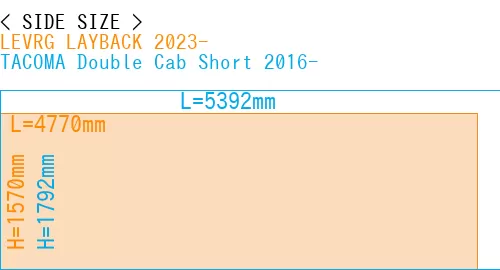 #LEVRG LAYBACK 2023- + TACOMA Double Cab Short 2016-